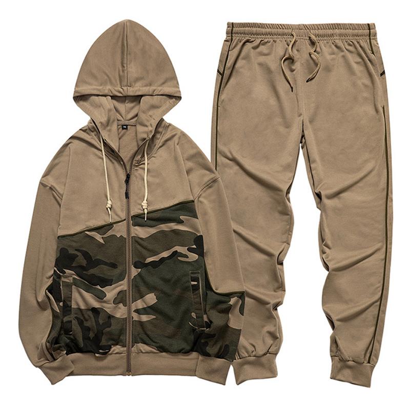 Men's Camouflage Jacket and Pants Two-piece Suit 49174644U