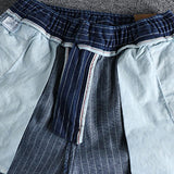 Men's Casual Striped Breathable Slim Shorts 54671056M