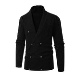 Men's Classic Vintage Slim Fit Button Thick Knit Cardigan 26060867K