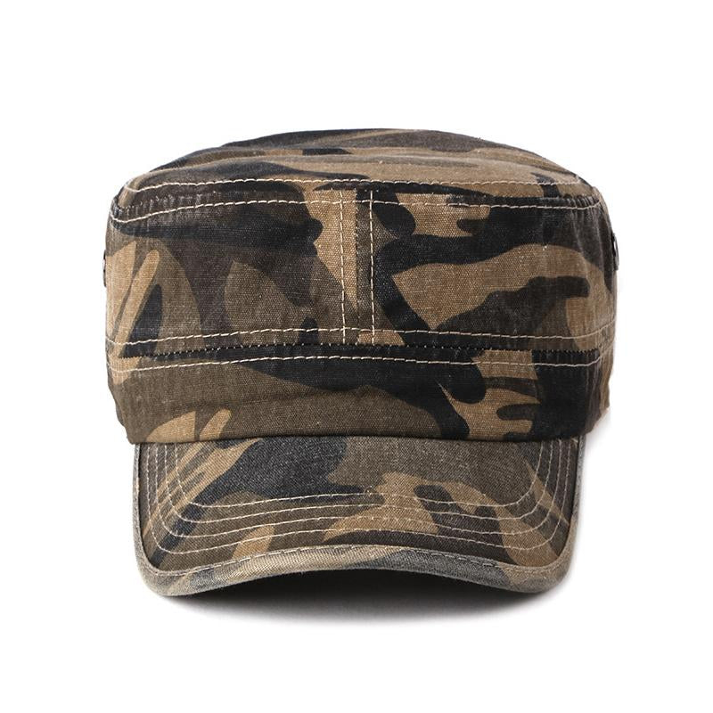 Men's Casual Outdoor Washed Camouflage Peaked Cap 31663619M