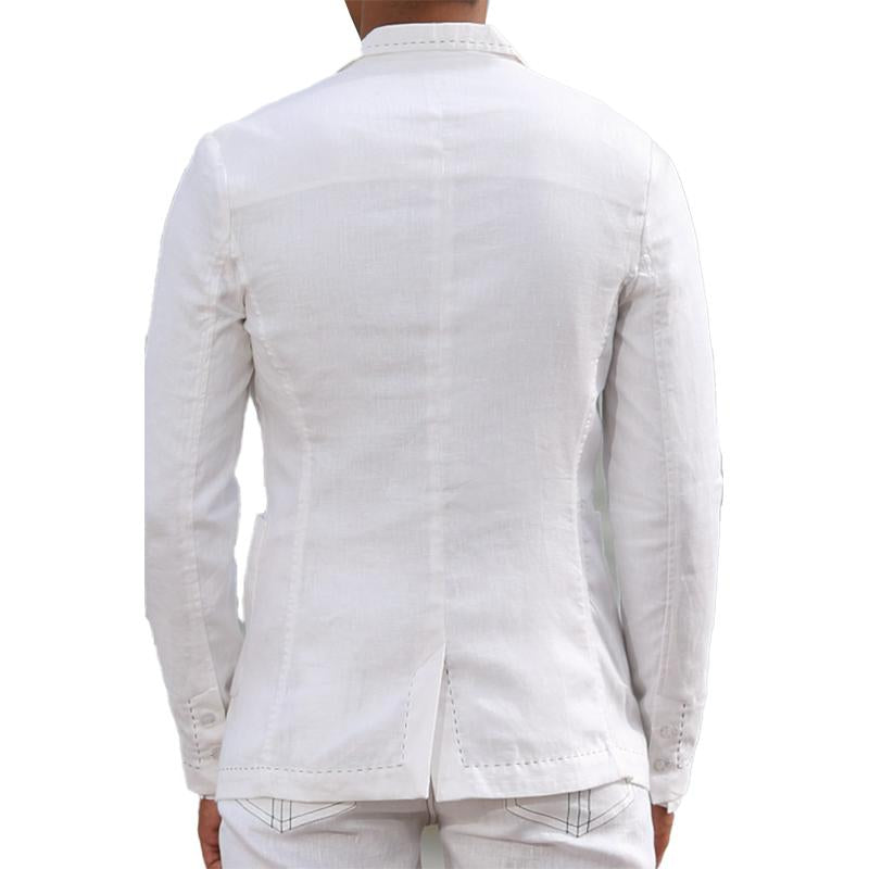 Men's Cotton and Linen Casual Blazer 13730671X