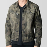 Men's Camouflage Denim Jacket 19234972U