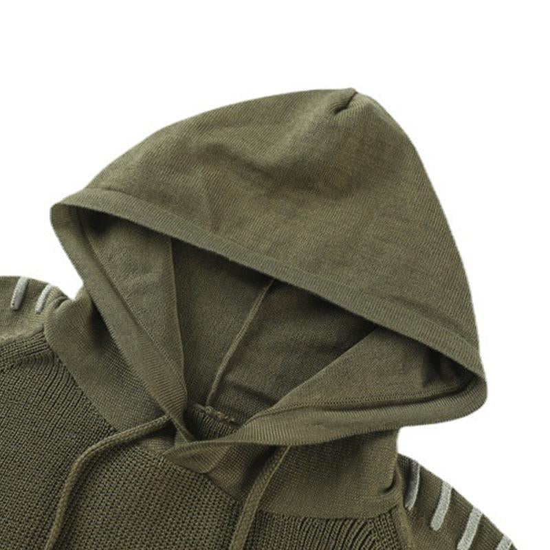 Men's Casual Solid Color Hooded Sweater 86345077Y