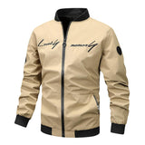 Men's Embroidered Baseball Collar Jacket 62505427U