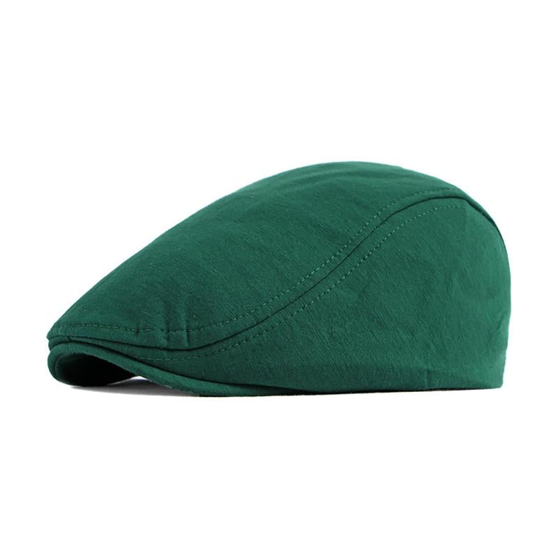 Men's Casual Solid Color Cotton Blend Beret 82609230M