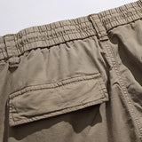 Men's Vintage Loose Multi Pocket Elastic Waist Cargo Pants 63808118M