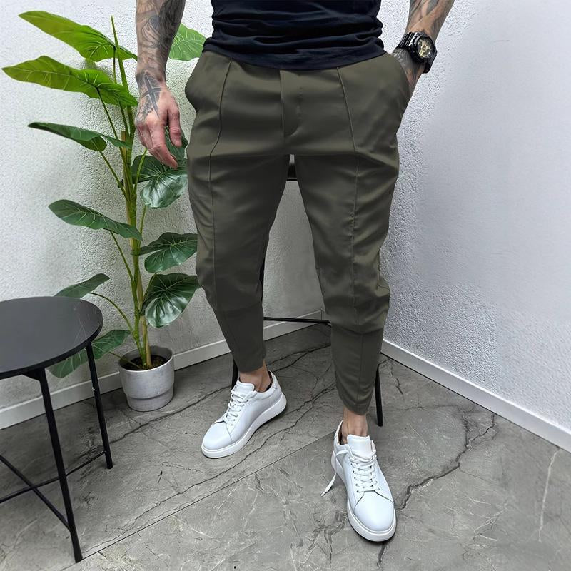 Men's Solid Color Casual Outdoor Cargo Pants 46307489X