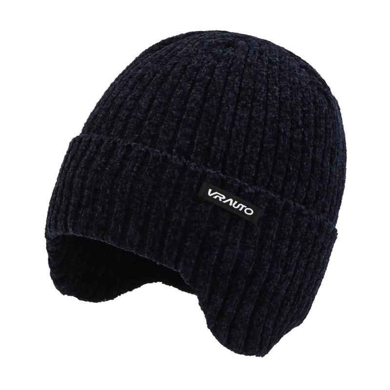 Men's Outdoor Warm Earmuffs Knitted Hat 74461171F