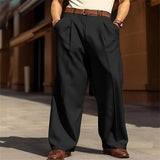 Men's Casual Solid Color Suit Pants 33559897X