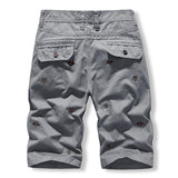 Men's Casual Cotton Bee Embroidered Cargo Shorts 55142002M
