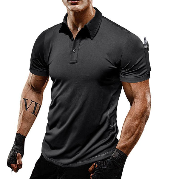 Men's Outdoor Tactical Quick-drying Short-sleeved POLO Shirt 04074752X