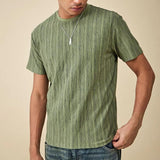 Men's Casual Round Neck Slim Short Sleeve T-Shirt 92210290M