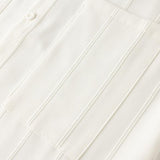 Men's Casual Solid Color Loose Lapel Long Sleeve Shirt 95271587M
