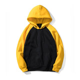 Men's Retro Classic Casual American Street Colorblock Hoodie 09956399K