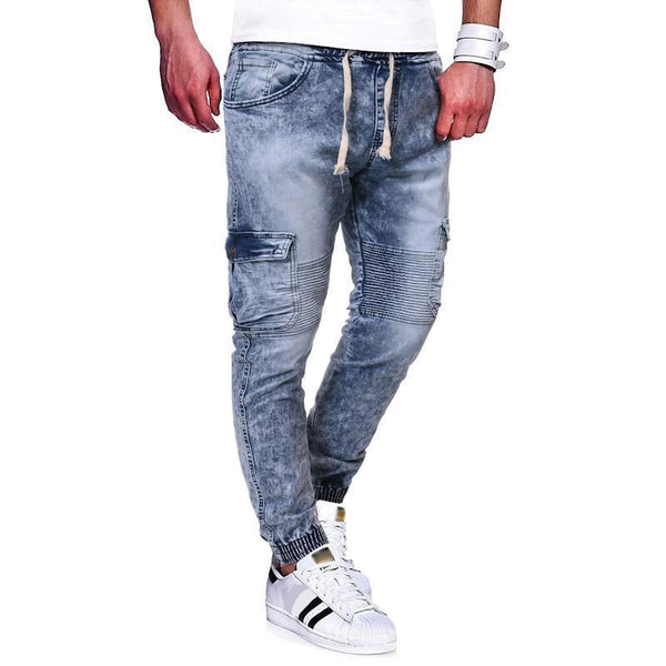 Men's Casual Stretch Multi-Pocket Cargo Jeans 16247682Y