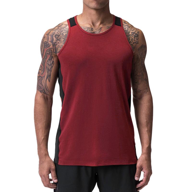 Men's Mesh Stitching Breathable Outdoor Sports Tank Top 33224864X