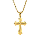 Vintage Casual Cross Necklace 14532835TO