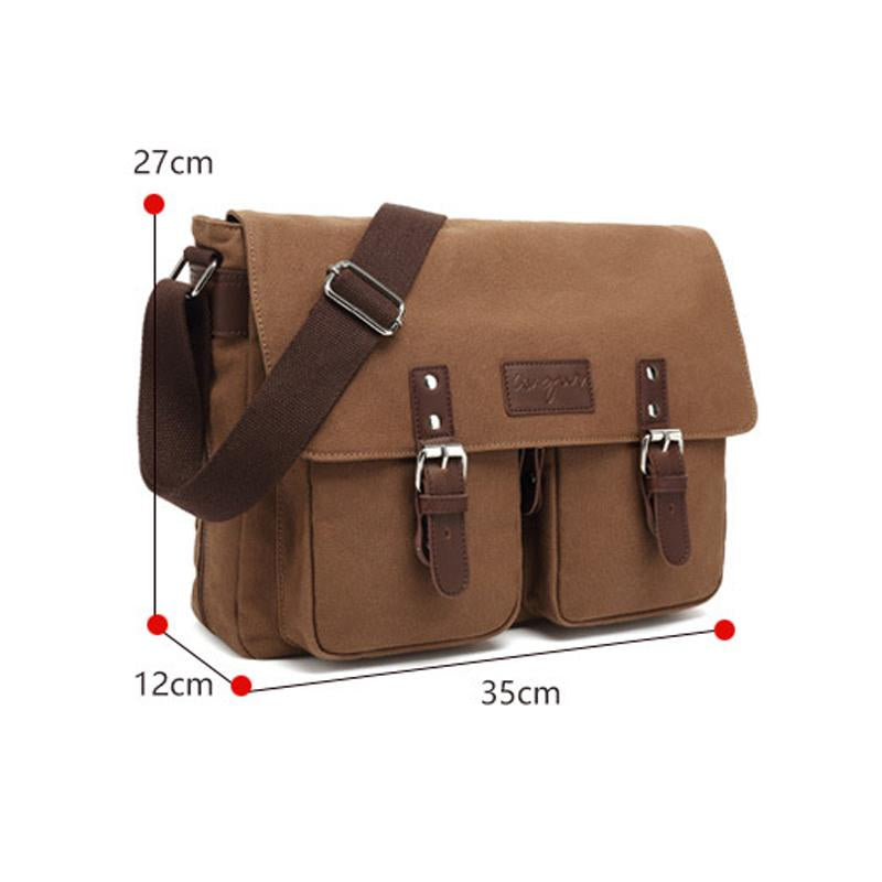 Men's Vintage Canvas Shoulder Bag Crossbody Bag Messenger Bag 18344330X