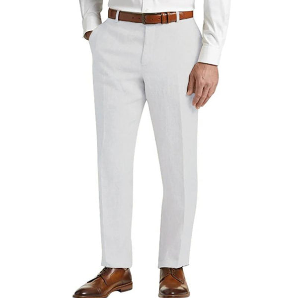 Men's Linen Classic Solid Pants 53683463X