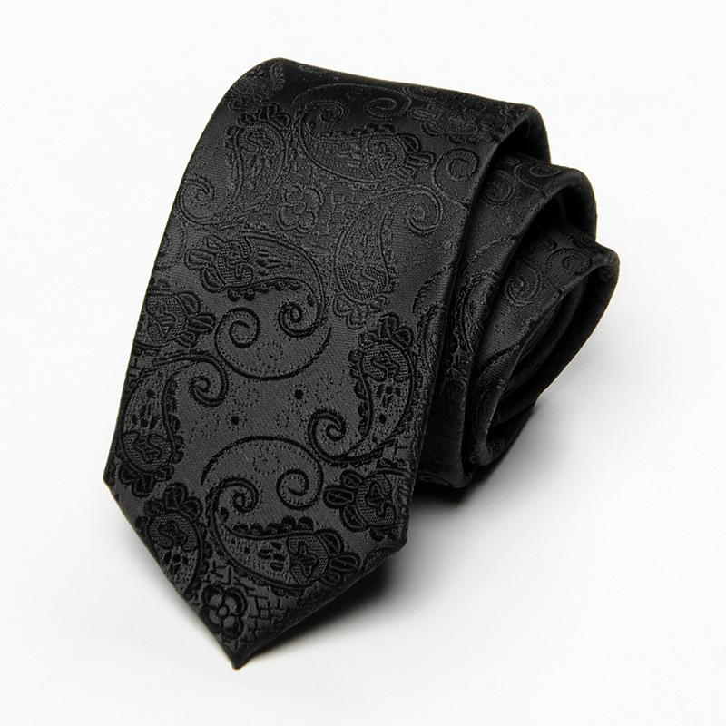 Corbata elegante de negocios informal con estampado de cachemira y anacardo para hombre 21688766K