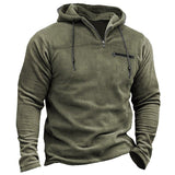 Men's Outdoor Fleece Zipper Pocket Tactical Hoodie 55013263X