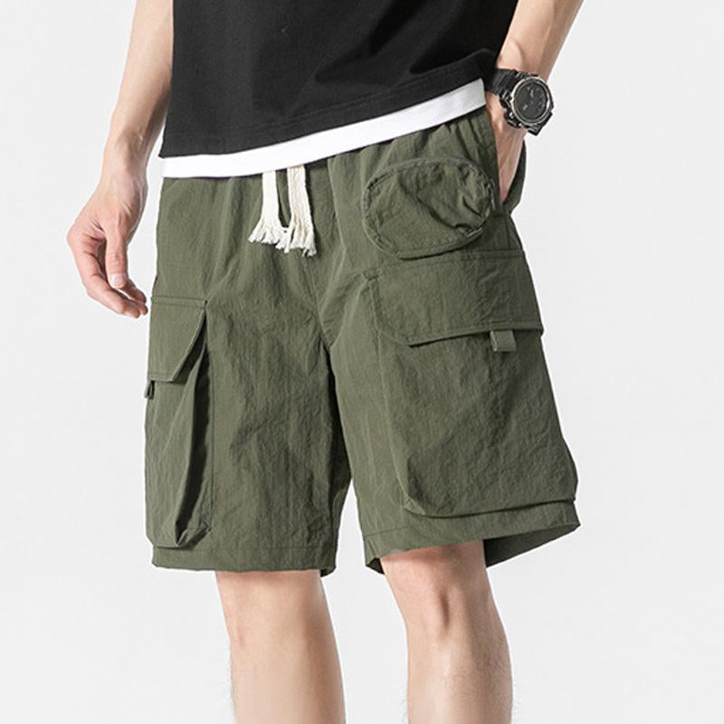 Men's Outdoor Multi-Pocket Quick-Drying Cargo Shorts 77541147Y