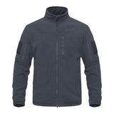 Men's Retro Casual Solid Color Polar Fleece Tactical Jacket 58175370TO