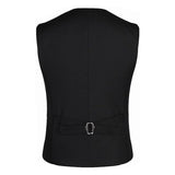 Men's Vintage Pattern Slim Double Breasted Suit Vest 89981667Z