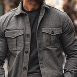 Men's Casual Lapel Single Breasted Jacket 90648952X