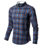 Men's Plaid Print Long Sleeve Shirt Casual Shirt 64556509X
