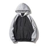 Men's Retro Classic Casual American Street Colorblock Hoodie 09956399K