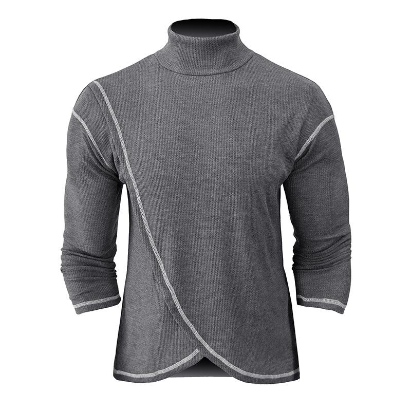 Langermet pullover for menn T-skjorte 51665481X