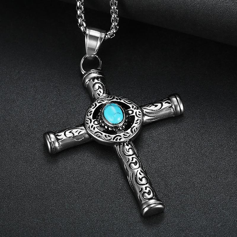 Vintage Casual Cross Necklace 32677858TO