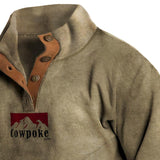 Men's Outdoor Casual Stand Collar Pullover Long Sleeve Sweatshirt 27392116X