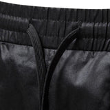 Men's Vintage Elastic Waist Drawstring Multifunctional Pants 14767016M