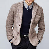 Men's Retro Casual Lapel Pocket Knit Cardigan 35339952TO