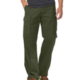 Men's Oxford Waterproof Multi-pocket Cargo Pants 12018974X