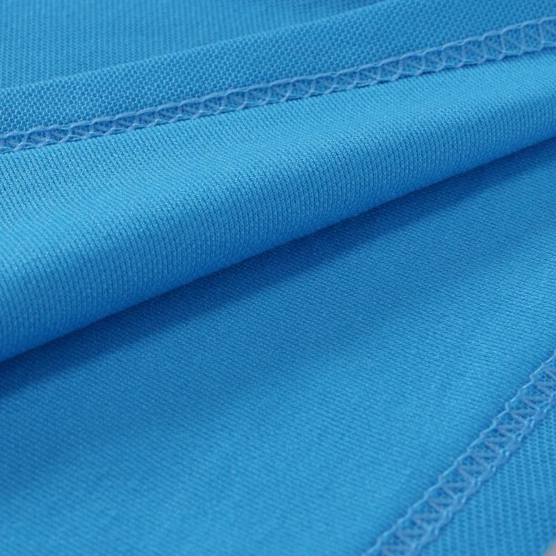 Men's Solid Lapel Short Sleeve Polo Shirt 80301954Z