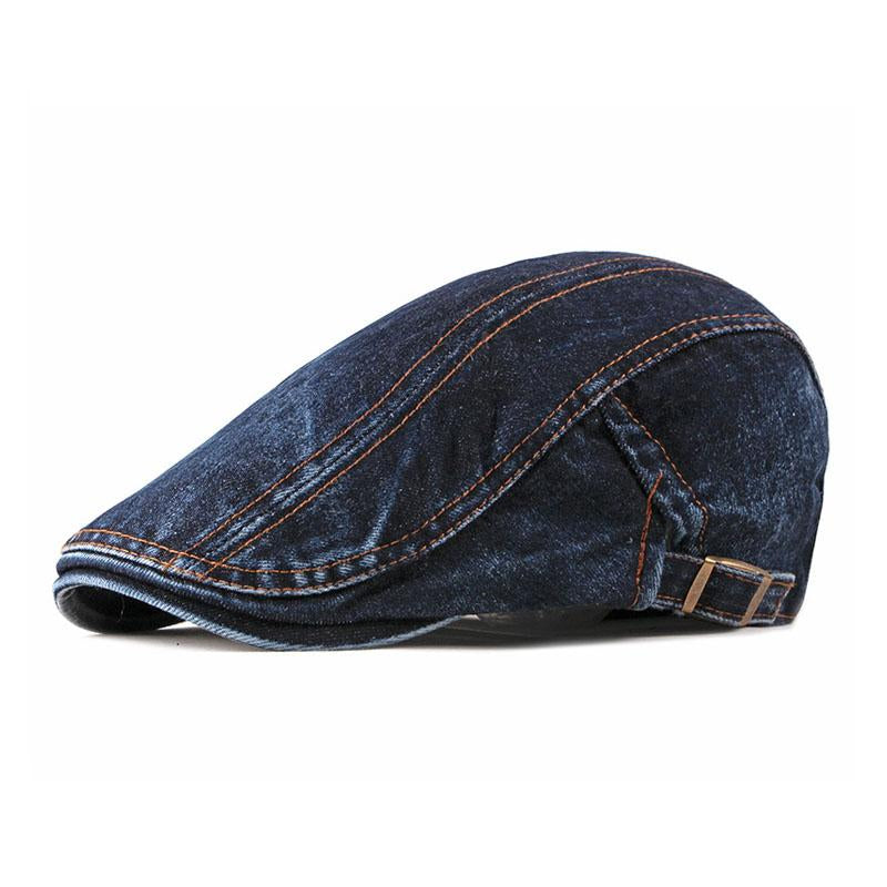 Men's Vintage Denim Washed Beret 20794880M