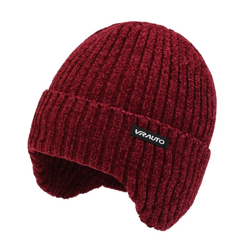 Gorro de punto con orejeras cálidas para exteriores para hombre 74461171F