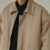 Men's Fashion Solid Color Lapel Loose Cropped Cargo Jacket 97815462M
