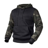 Men's Classic Retro American Style Trendy Color Matching Camouflage Hoodie 31801643K