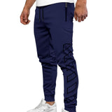 Men's Casual Slim Fit Elastic Waist Sports Pants 13109592M