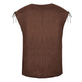 Men's Solid Color Single Breasted Lace-Up Vest 86196851X