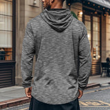 Men's Casual Sports Long-Sleeved Hooded T-Shirt 71239106Y