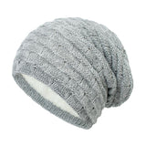Men's Casual Solid Color Loose Knitted Beanie Hat 01381718M
