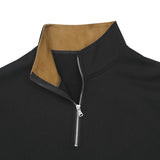 Men's Casual Outdoor Color Block Stand Collar Long Sleeve Sweatshirt 82251862M