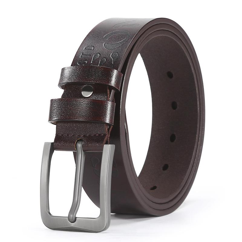 Men's Alloy Pin Buckle Leather Belt 62569328U