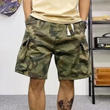 Men's Multi-Pocket Camo Cargo Shorts 60303727Y