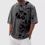 Men's Casual All-match Loose Short-sleeved Round Neck T-shirt 32254159X